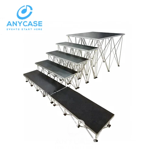 Hot Selling no slip platform smart riser stage Light Weight Banquet aluminum stage