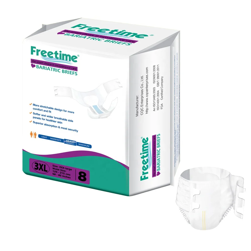 
Bariatric Brief Incontinence Diaper Adult Diapers Diapes Xxxl Stretch Tape in Bulk Disposable Dry Surface 
