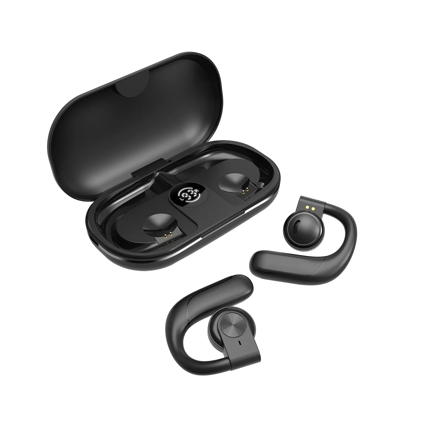 TWS Sports Wireless Headphone Ear Hook Waterproof Handsfree Headset Comfortable With Earhook TWS Earphone For Running