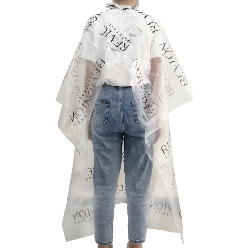 2022 горячая Распродажа дешевая Премиум Пластиковая прозрачная Парикмахерская накидка для окрашивания волос