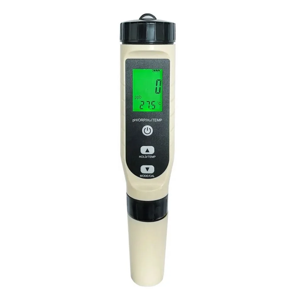 Accurate pH Hydrogen ORP Meter Hydrogen Water Tester Meter 4-in-1 pH ORP H2 Temp Meter Kit for Drinking Water