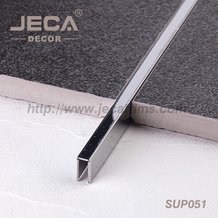 
FoShan Manufacturer JECA Stainless Steel Tile Trim Rose Gold U Profile Hot Sale 304 Grade Tile Accessories Free Sample 