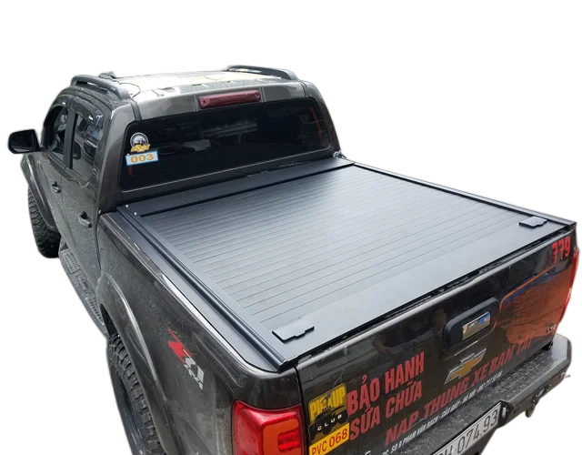 Waterproof security Aluminum rolling rear pickup truck cover