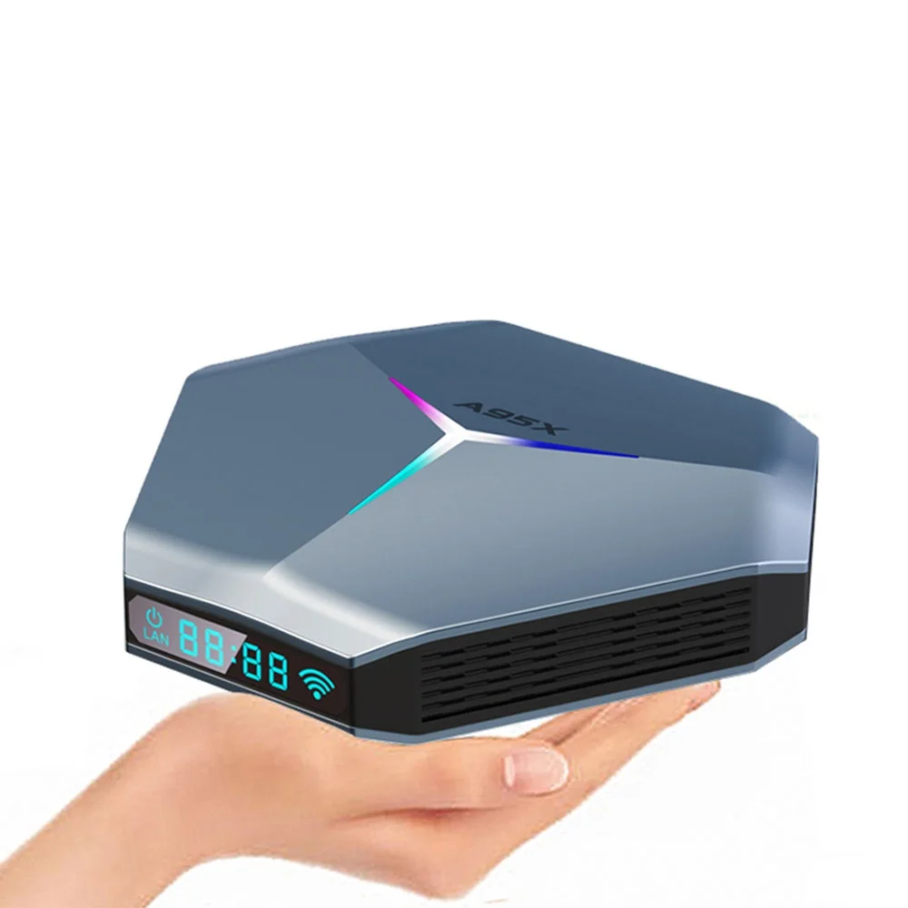 factory new Android 11 tv box A95X F4 Amlogic S905X4 4GB 32GB Internet tv set top box A95X F4