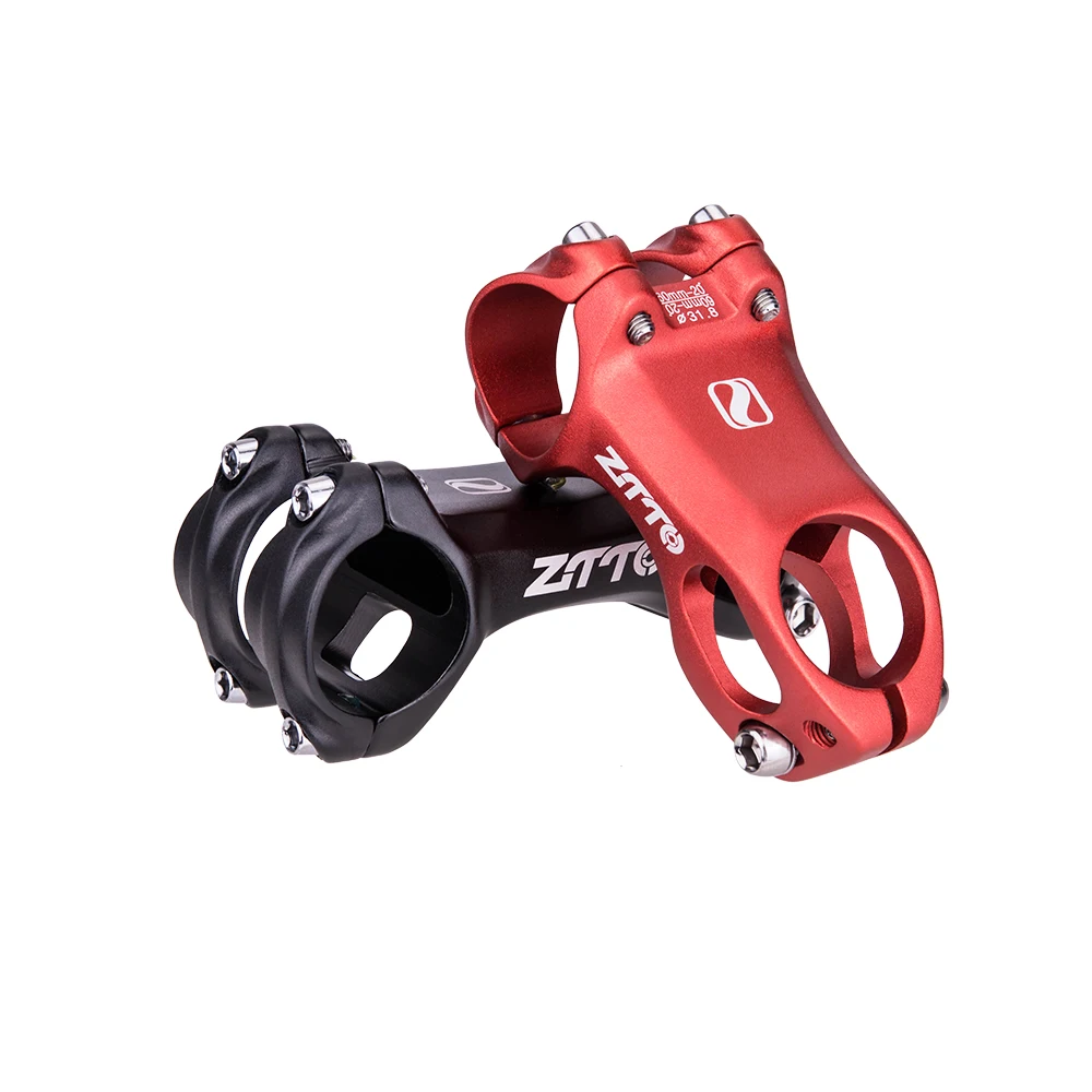 ZTTO Bicycle XC MTB Stem 60mm  80mm 20 Degree Road bike Gravel Aerodynamics Stem Negative angle High Strength Lightweight 31.8mm