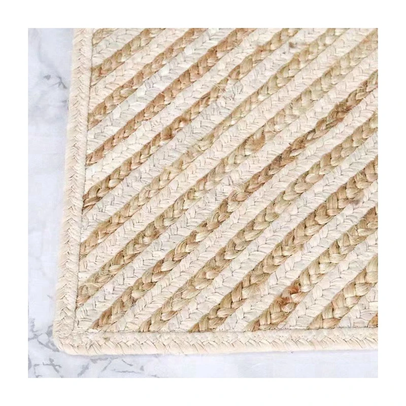 Джутовый хлопковый коврик, большой хлопковый джутовый плетеный коврик для курортного отеля, дома