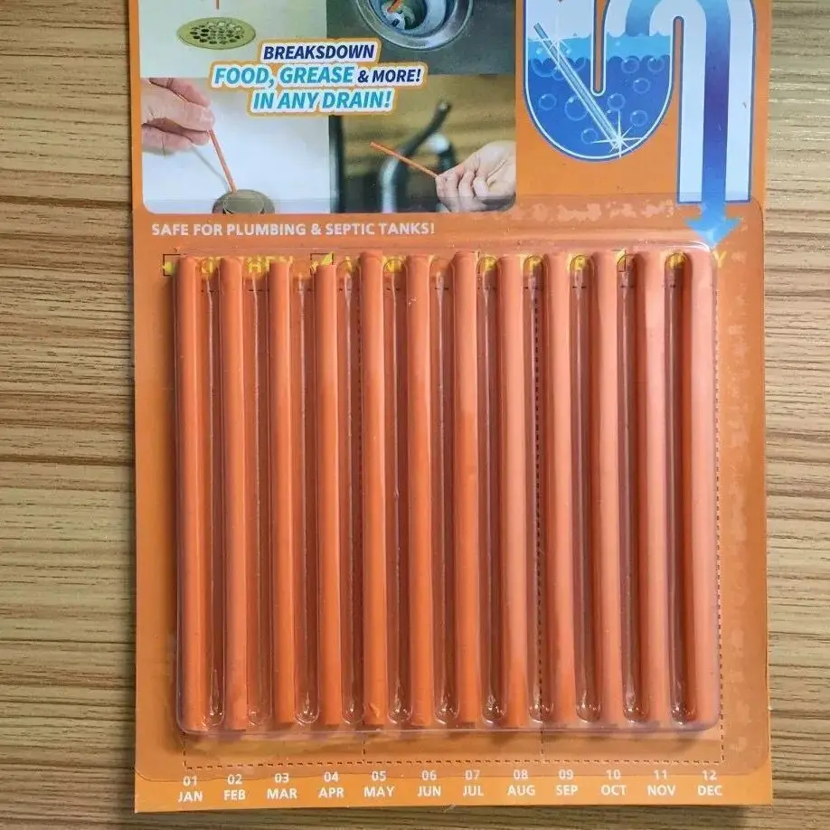 Sticks Oil Decontamination Kitchen Toilet Bathtub  Drain Cleaner Sewer  Cleaning Rod  Convenient Kitchen Accessories
