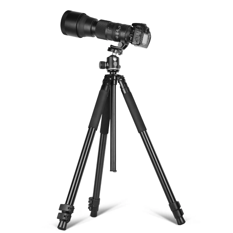 220cm aluminum tripod 20kg load heavy duty telescope tripod stand 50mm sphere big ball head professional camera tripod