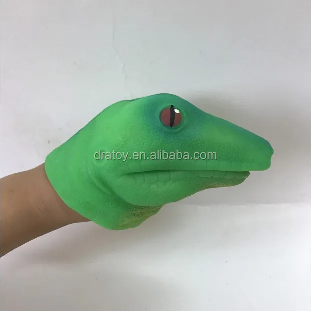Hot Selling Cheap Rubber Stretch Dinosaur Hand Puppets Tpr High Quality New Realistic Shark Animal Hand Puppet Toys