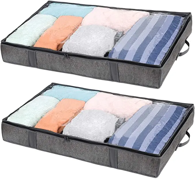 Good Quality Factory Directly Durable Under Bed Storage Bag Container With Clear Window