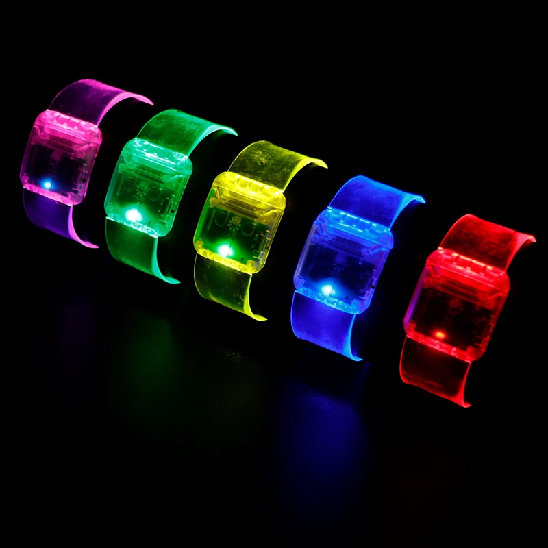 Glow Wristband Pulser Led Sound Activated Led Bracelet for Event Concert Music