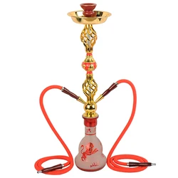 Multi hose shisha good design cheap price metal glass hookah
