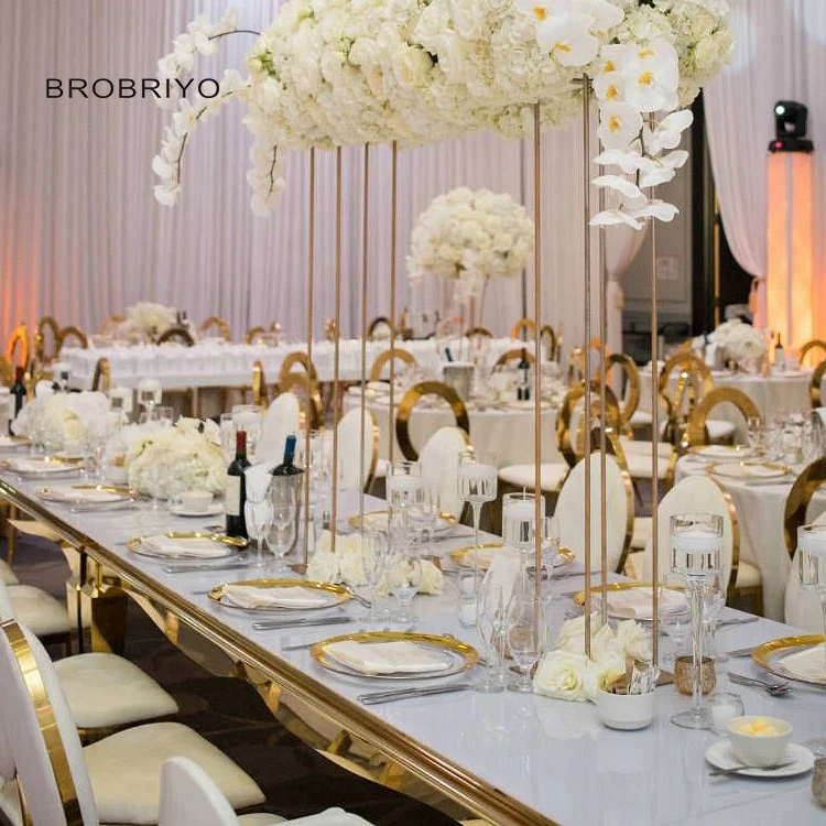 Cheap Banqueting Gold Silver Stainless steel Party Banquet Wed Wedding Hotel Chairs For Events