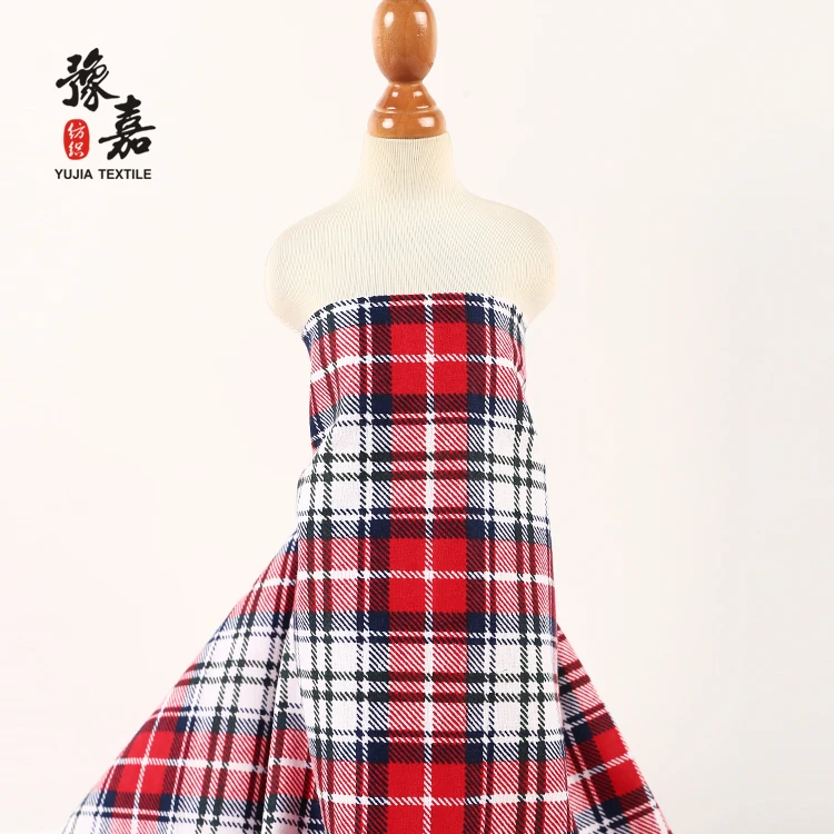 Wholesale cotton check flannel printed design fabric for sale christmas