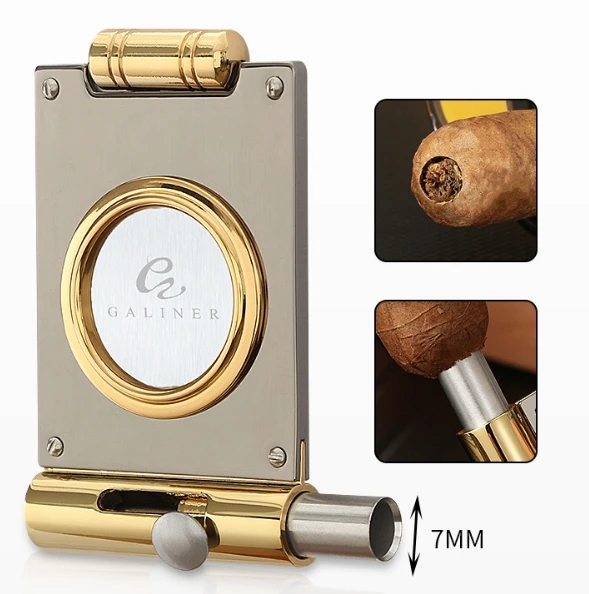 CIGARLOONG Роскошный Многофункциональный нож с логотипом ножницы для сигар из нержавеющей стали резак сигарным сверлом