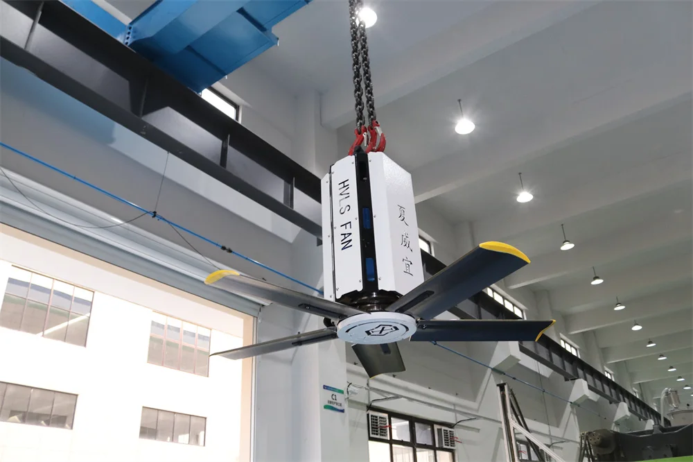24FT hvls ceiling fan reducer big ass industrial fan for factory plant farm green house  1.5kw 380v  7.3m high volume