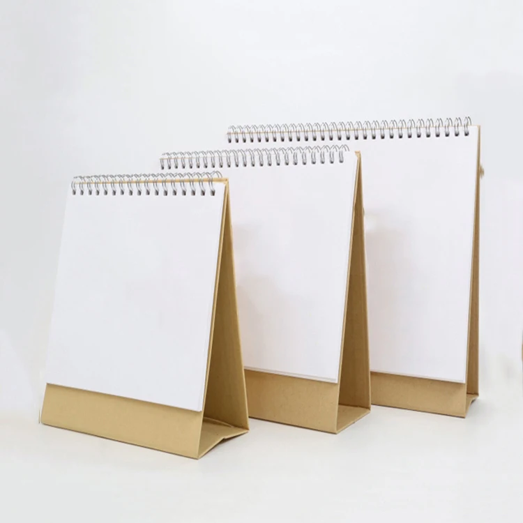 Пользовательский размер по требованию печать оптом переработанный академический настольный календарь