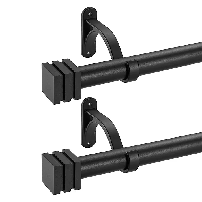 Hot selling New design metal curtain rod and window decoration Resin curtain rod head curtain rod decoration for living room