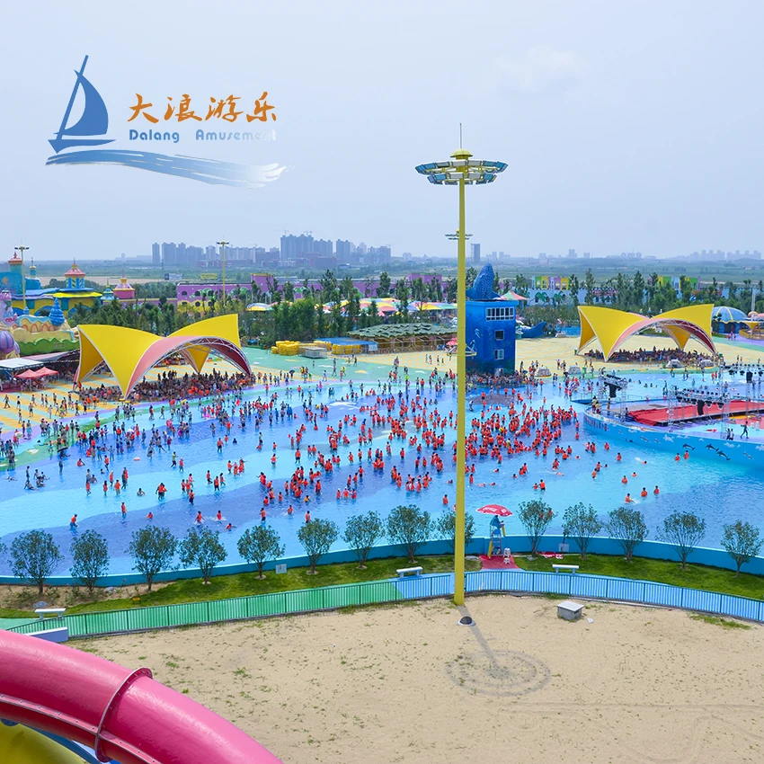 Guangzhou Factory Artificial Wave Pool Surf Wave Pool Machine Artificial Tsunami Wave Style Swimming Pool Equipment For