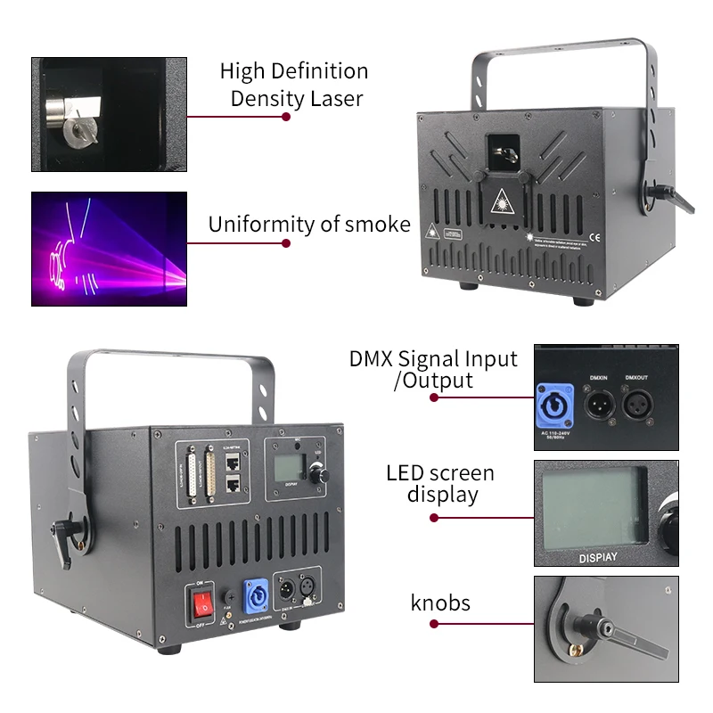 Explosive new products 8w rgb laser light disco dmx laser light for stage wedding