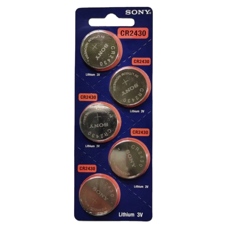 Hot sale SONY cr2450 cr2430 lithium button battery for electronic watch 3V for sony