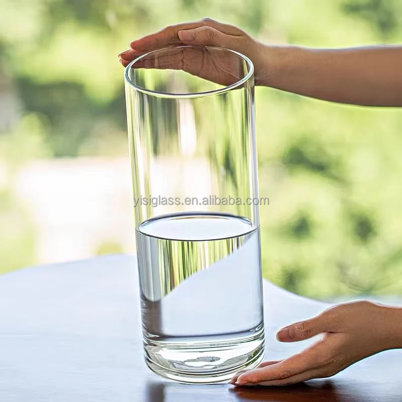 High borosilicate transparent glass flower vase for home decor small vase