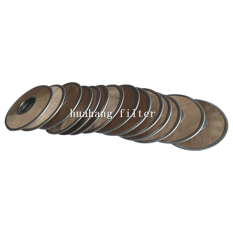 Custom Porous metal components stainless steel SS 316L round screen filter disc SS Wire Mesh SPL Filter Disc SPL25 SPL32