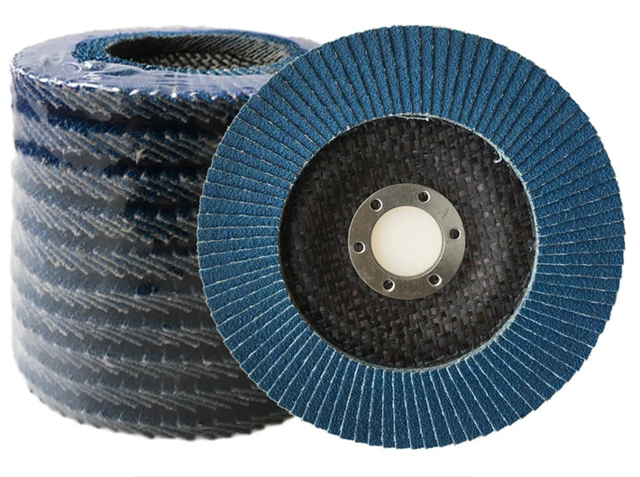 115 mm blue Zirconia Flap Disc Abrasive Flap Disk With Fiberglass Backing