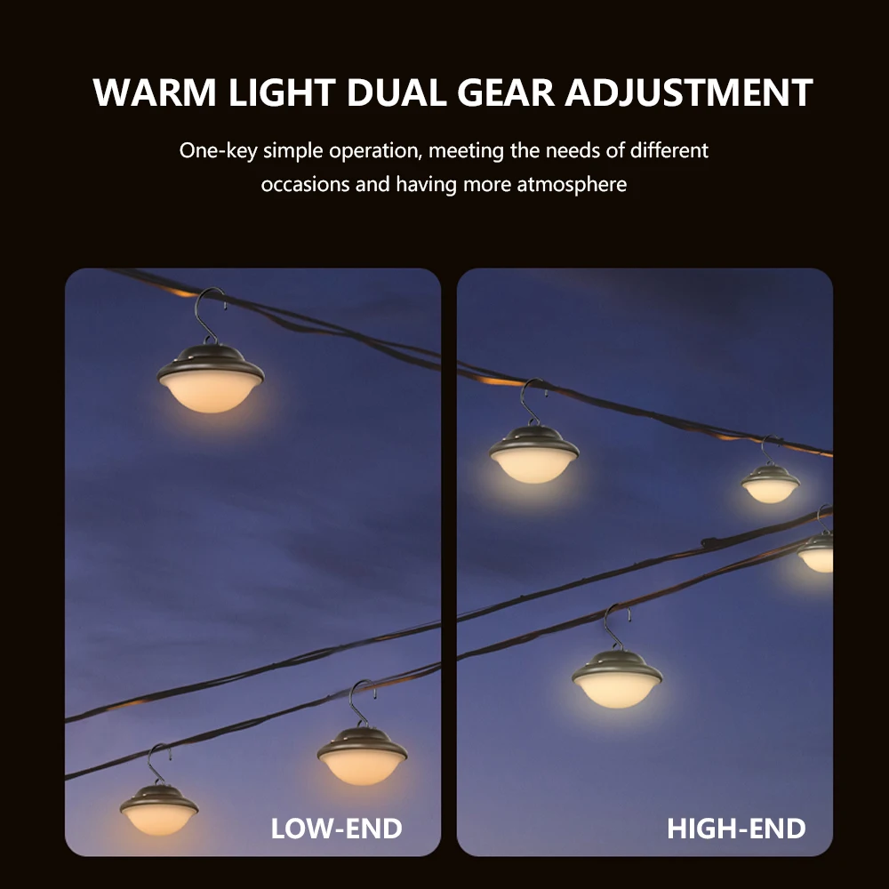 1200mAH Retro led camping lantern Mini rechargeable camping lantern lamp portable camping lights With hook