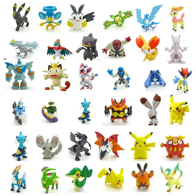 Hot sale 144Pcs/Set Good Quality 2-3cm Mini Child Toy Action Figure pokemon go for