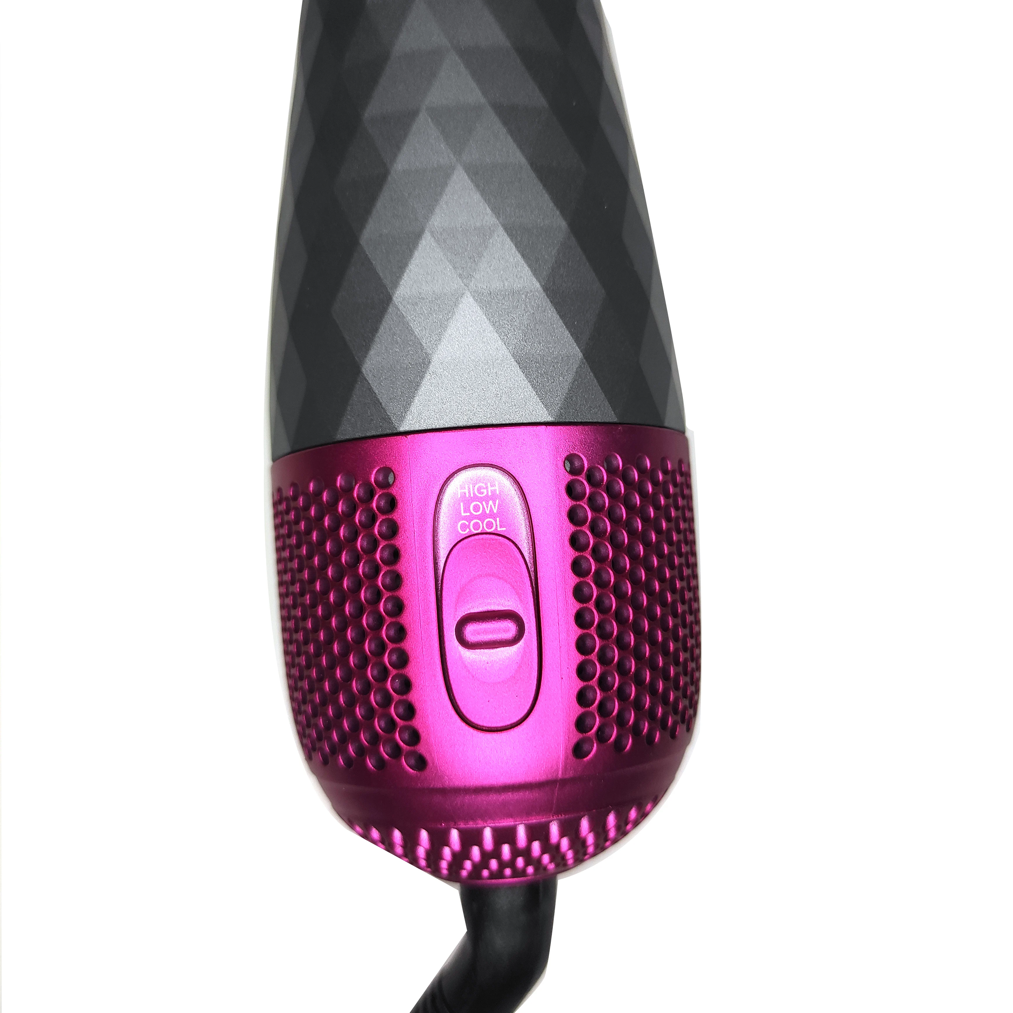 
Wholesale Professional One Step Hair Dryer Hot Air Comb Electric Flat Iron Brush Custom Ceramic Hot Air Brush 