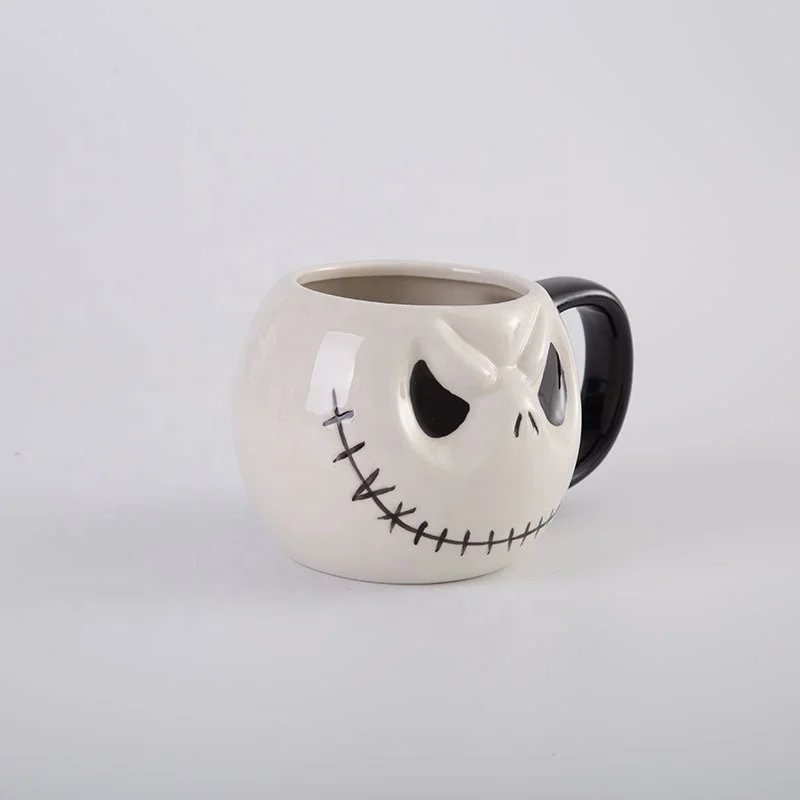 Shocking Christmas Eve Jack Mugs Halloween Spoof Ceramic Pumpkin Coffee Cups Custom Logo Christmas Cup