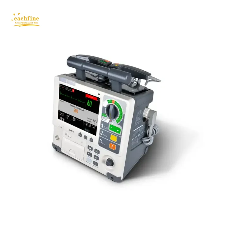 Emergencymedical Defibrillator with CPR AED Mode Biphasic Defibrillator Machine Cardiac Monitor Portable Cardiac Defibrillator