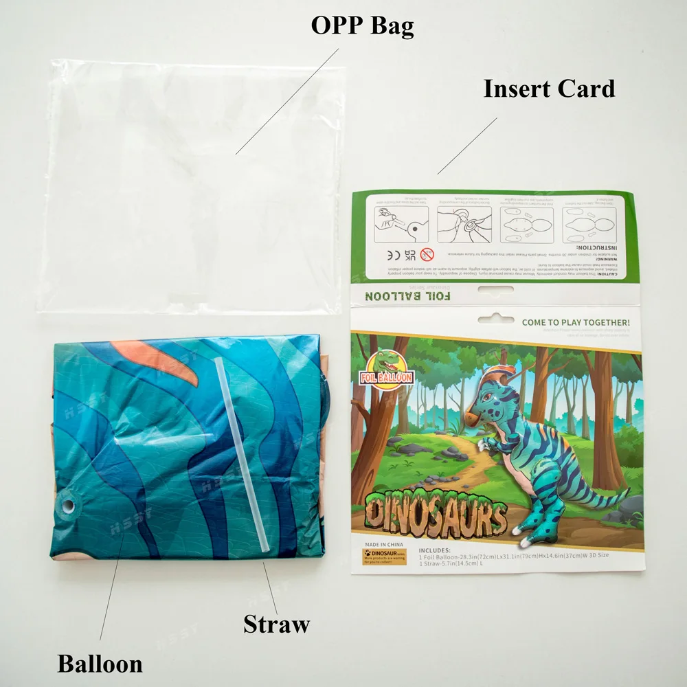 Wholesale New Design 3D balloons decoration Spinosaurus Triceratops Pterosaur Parasaurolophus Foil Balloons Dino globos