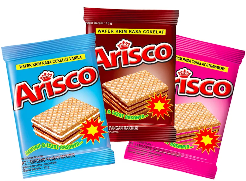 Hot Sell Indonesia Manufacture Wafer Biscuit Chocolate, Strawberry, Pandan Flavour ( 120gr x 6 pc ) Rovana - OEM