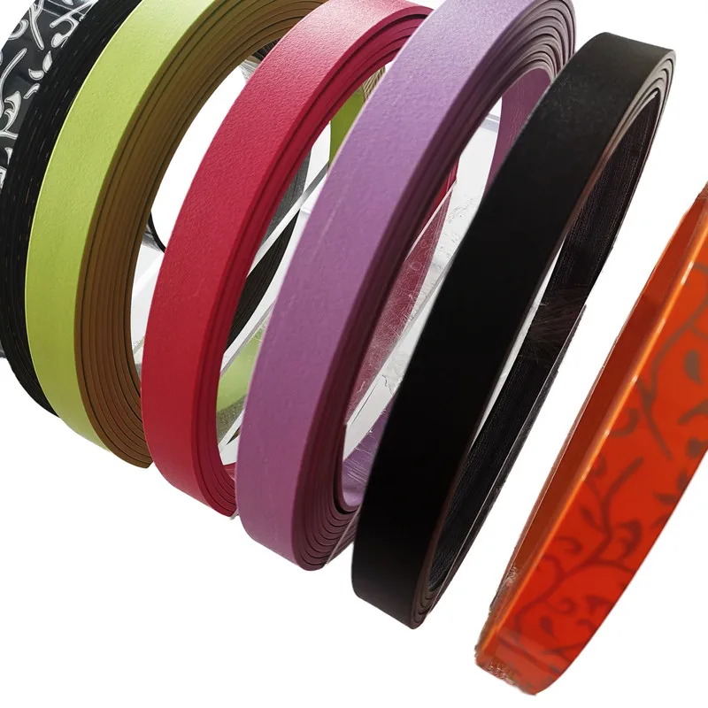 China Manufacturer White With Textured Desk Paper Wood Edge Tape Band PVC Edge Banding For Furniture