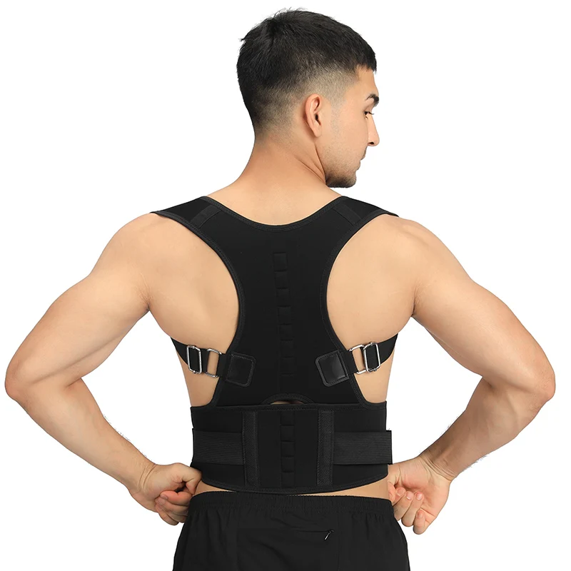 Manufacturer Magnetic Lumbar Back Support Belt Back Brace Posture Corrector for Lower and Upper Back Pain Men & Women