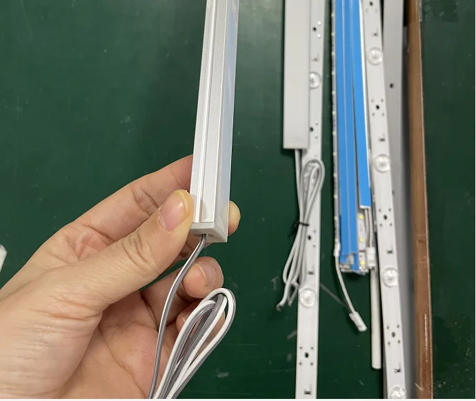 customize indoor smd2835 120led/m DC12V 24V rigid bar cabinet tube strip aluminum led profile linear light