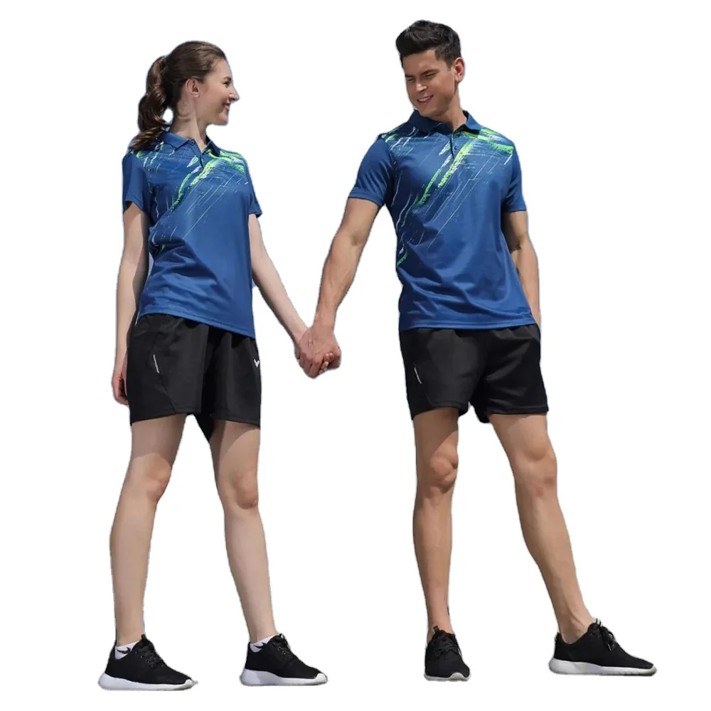 
High Quality Unisex Polo t-shirt Sportswear Women Men table tennis game golf running short sleeve fitness Polo Shirts 
