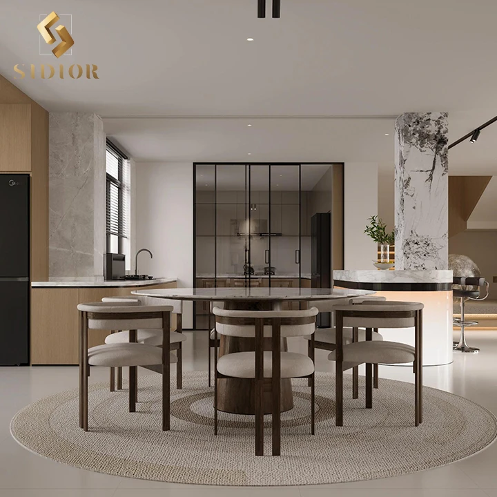 Modern minimalist villa luxury house 3d rendering interior design services architectural home decor interior design