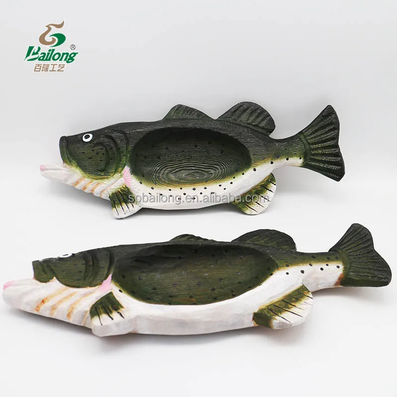 BSCI vintage rustic whale lobster fish shell nautical decorative pine small wooden trays