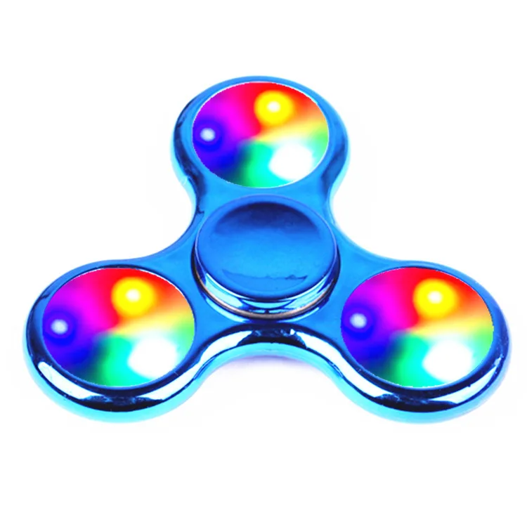 Factory wholesale led fidget spinner glow in the dark fidget spinner lumineux customised fidget spinners