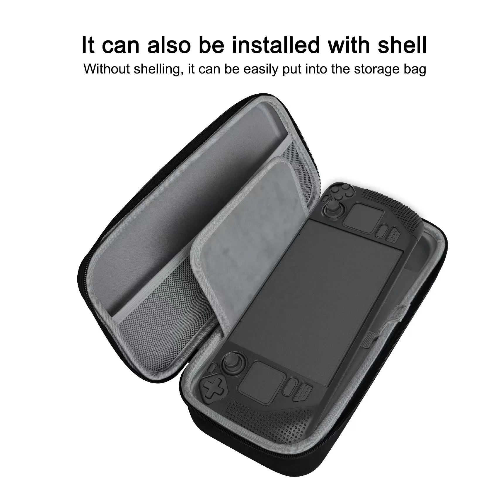 GP-807 Portable Carrying Case For Steam Deck Dust-proof Storage Bag Handbag Pouch