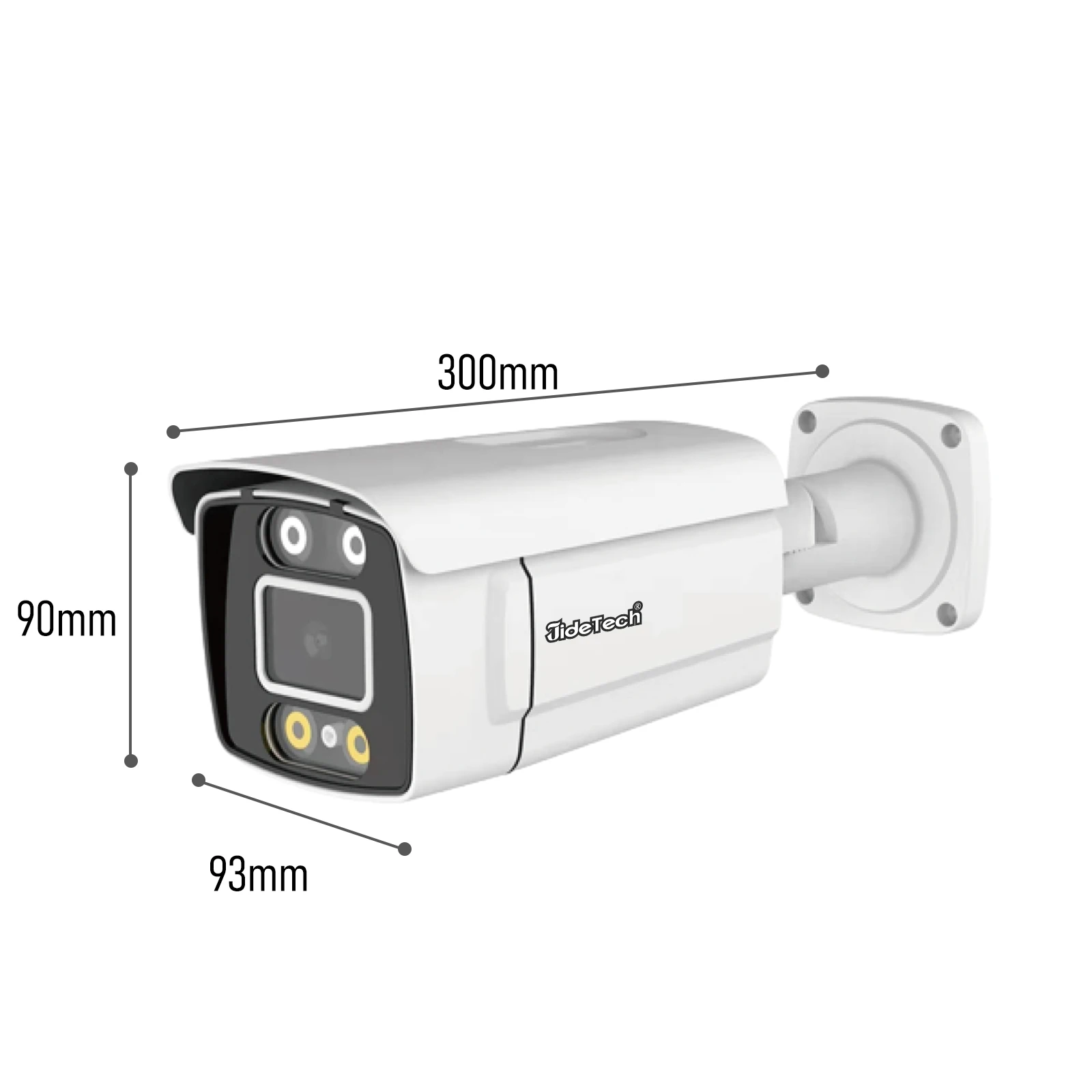 JideTech 4K 8MP 20fps HD камера наблюдения с обнаружением зоны наружная камера безопасности