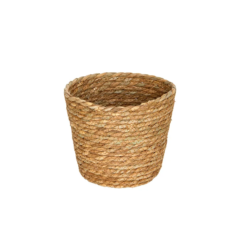 Wholesale Jute Garden Planter Basket Rattan Basket Storage Planters Natural Seagrass Hanging Planter Basket Flower Pot Cheap