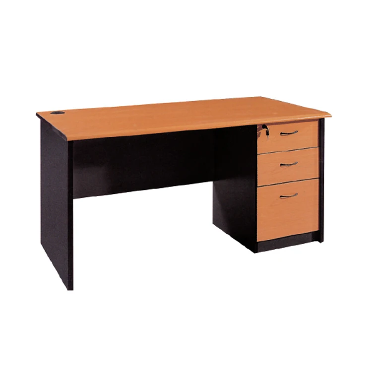 
Classic simple wooden office/study computer table chair three drawers computer desk 