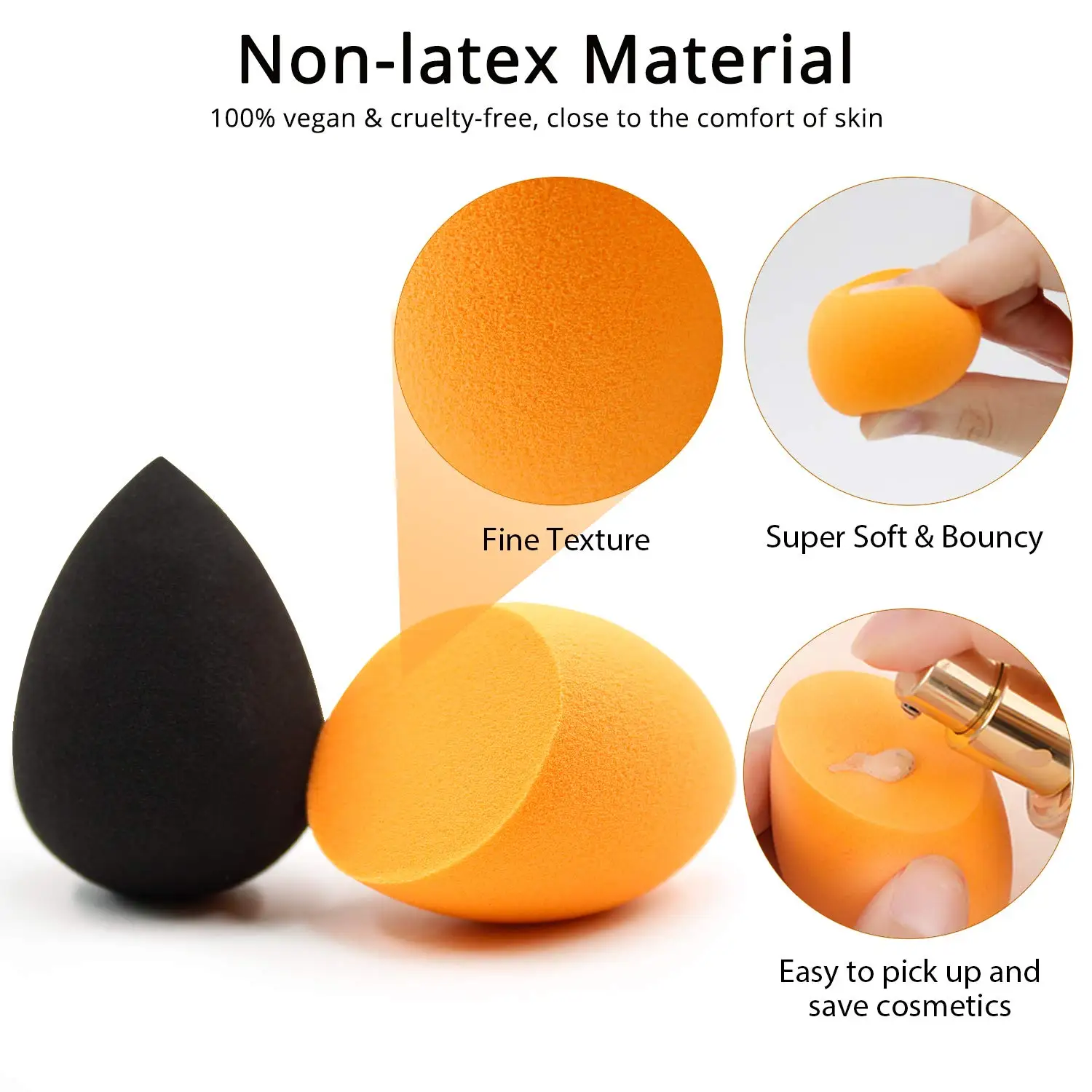 SFM Brand Makeup Sponge 2023 Christmas Gift Facial Sponge Powder Puff Cosmetic Blender Private Label Soft Makeup Tools