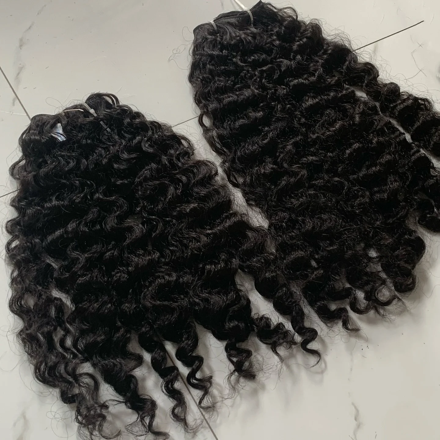 Dyed Kinky Hair Weft Jerry Curly Human Hair Bundle Natural Color Kinky Curly Afro Coily Raw Burmese Hair Bundle,thickness