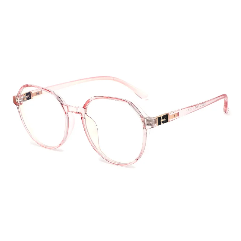 Hot Sale Stylish Fashion TR90 Flat Mirror Square Optical Metal Frame Anti Blue Lens Glasses