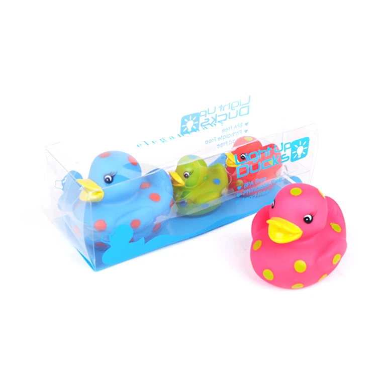 Flashing LED duck sets Water sensor light up LED duck sets of Ducky